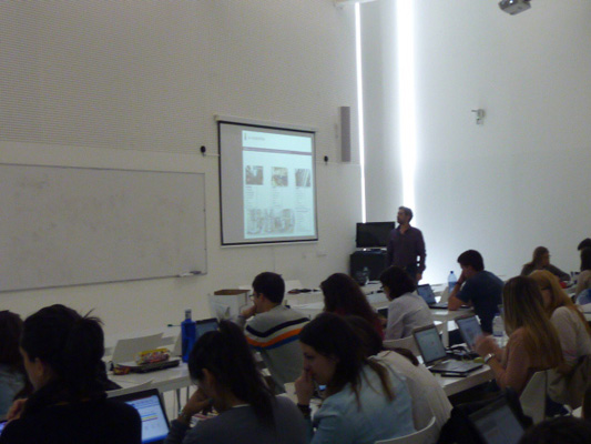 Sesión de Eduardo Borrego a alumnos de Farmacia de la USJ en Novaltia
